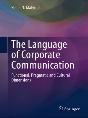 cover image of The Language of Corporate Communication